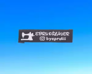 Dokuma tekstil etiket örneği